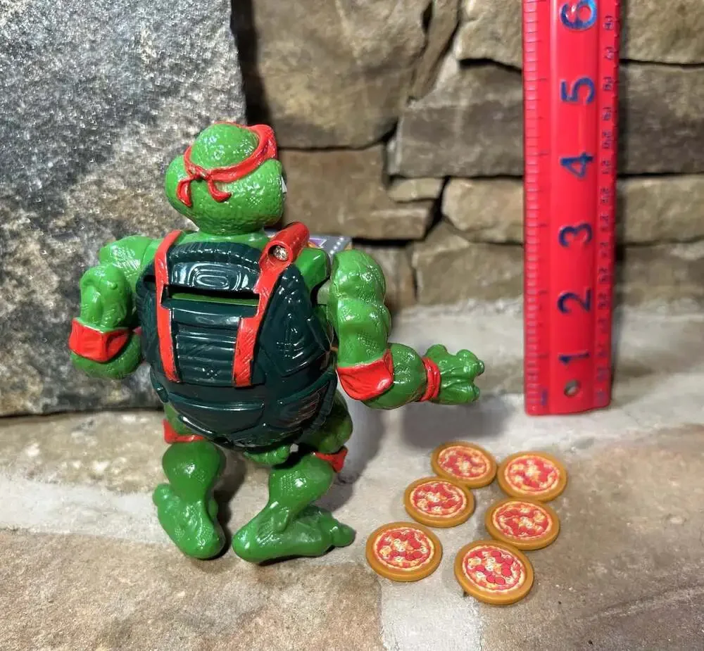 Playmates Teenage Mutant Ninja Turtles Pizza Tossin Raph Action Figure 1993 READ